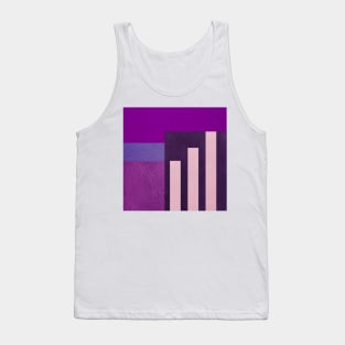 ART leather collage in purple Tank Top